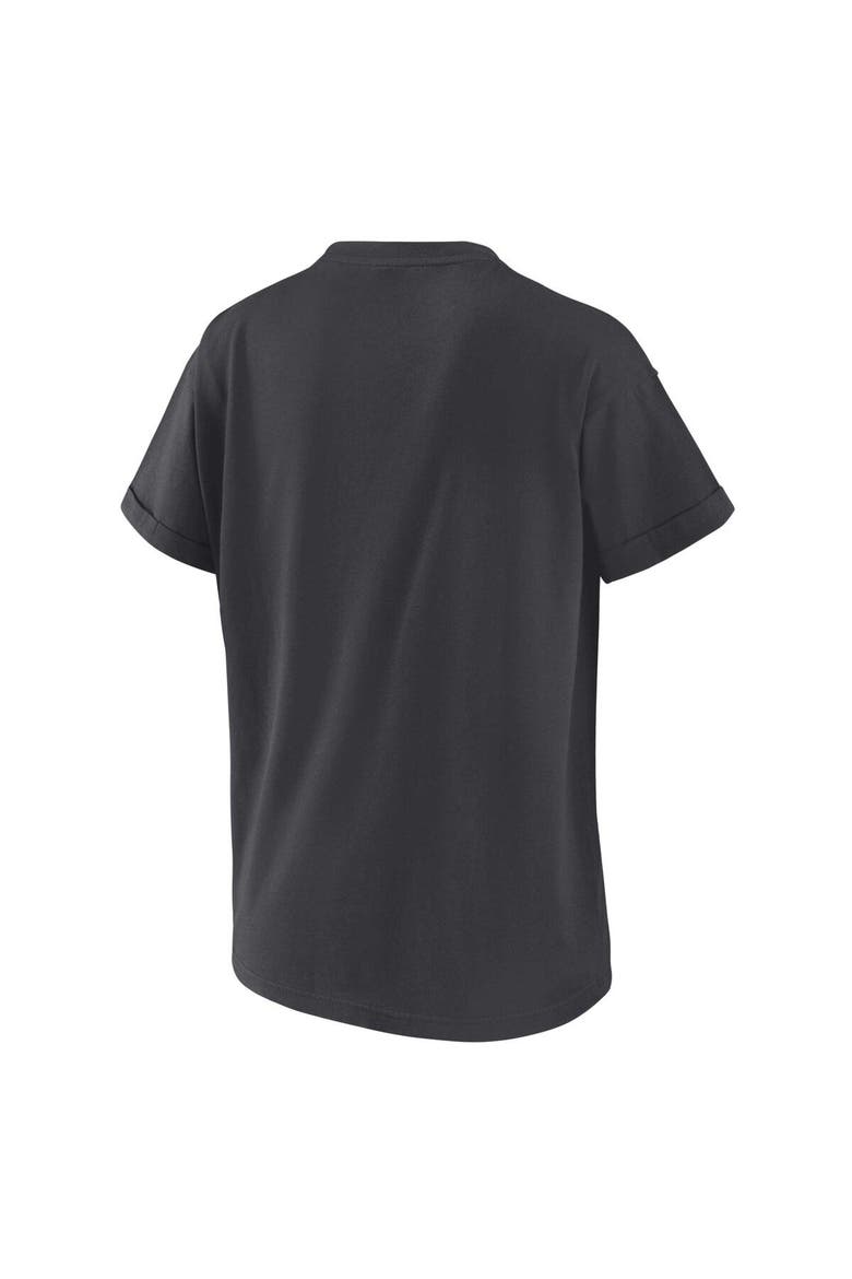Women's WEAR by Erin Andrews  Charcoal St. Louis Cardinals Oversized Boyfriend T-Shirt, Alternate, color, Charcoal