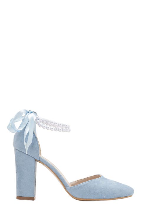 Denise Wedding Heels with Pearls