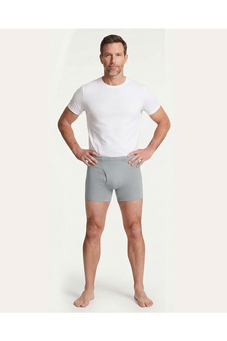 Mens Soft 100% Organic Cotton Boxer Briefs, Alternate, color, Road