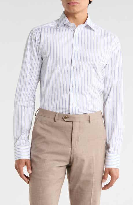 Eton Slim Fit Stripe Dress Shirt