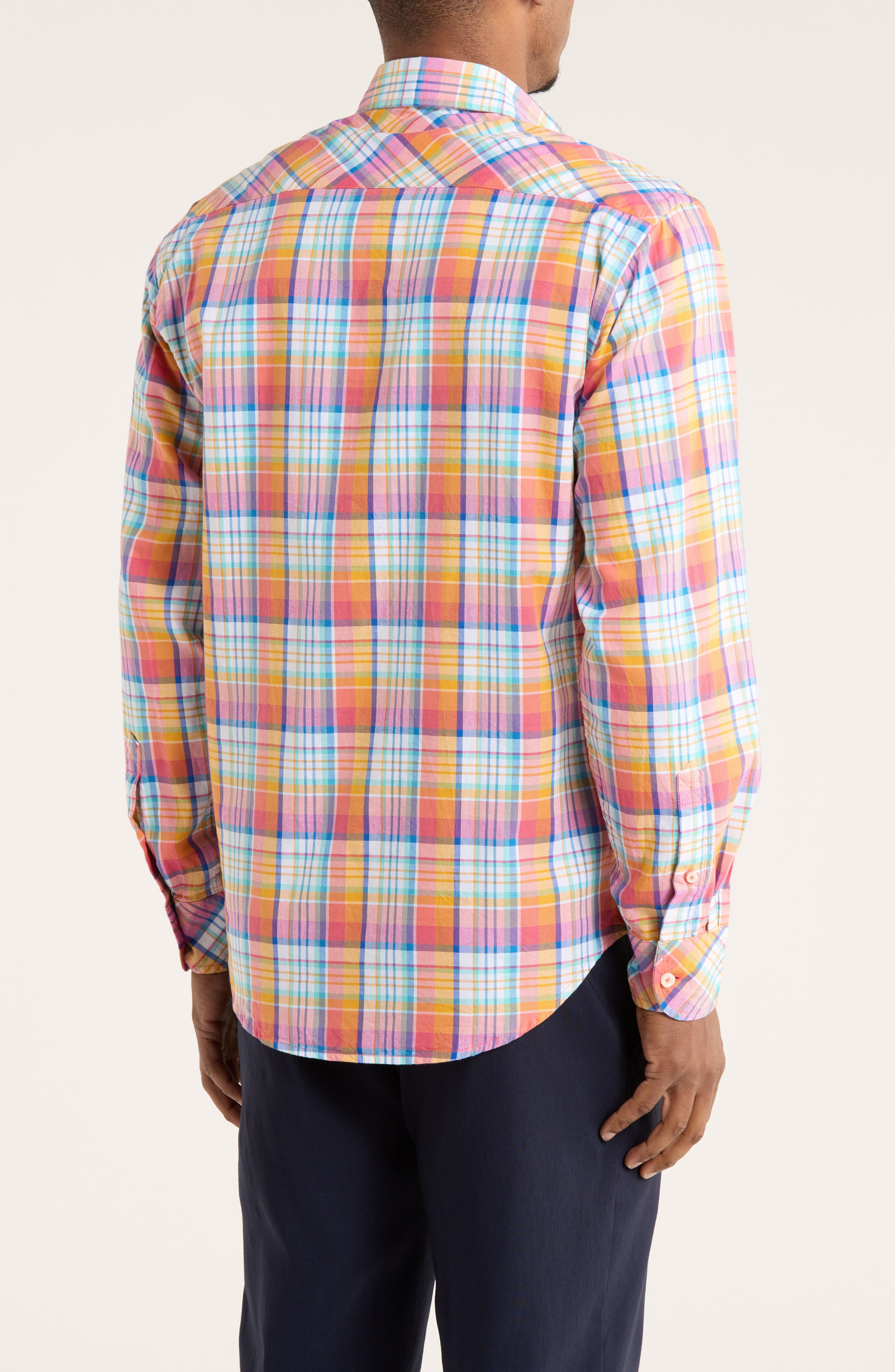Windram Long Sleeve Cotton Button-Up Shirt - image 4