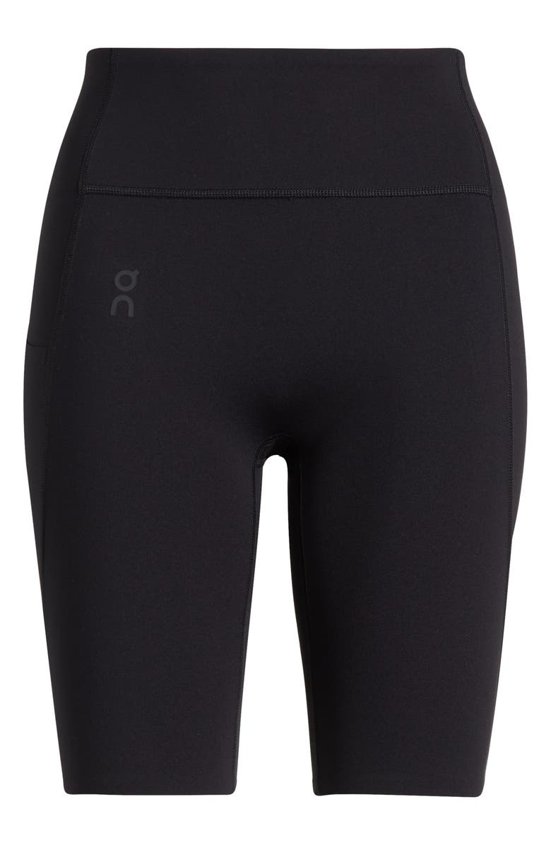 On Studio High Waist Bike Shorts, Alternate, color, Black