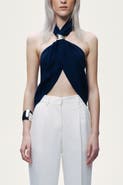 Nocturne Twist Halter Neck Bustier