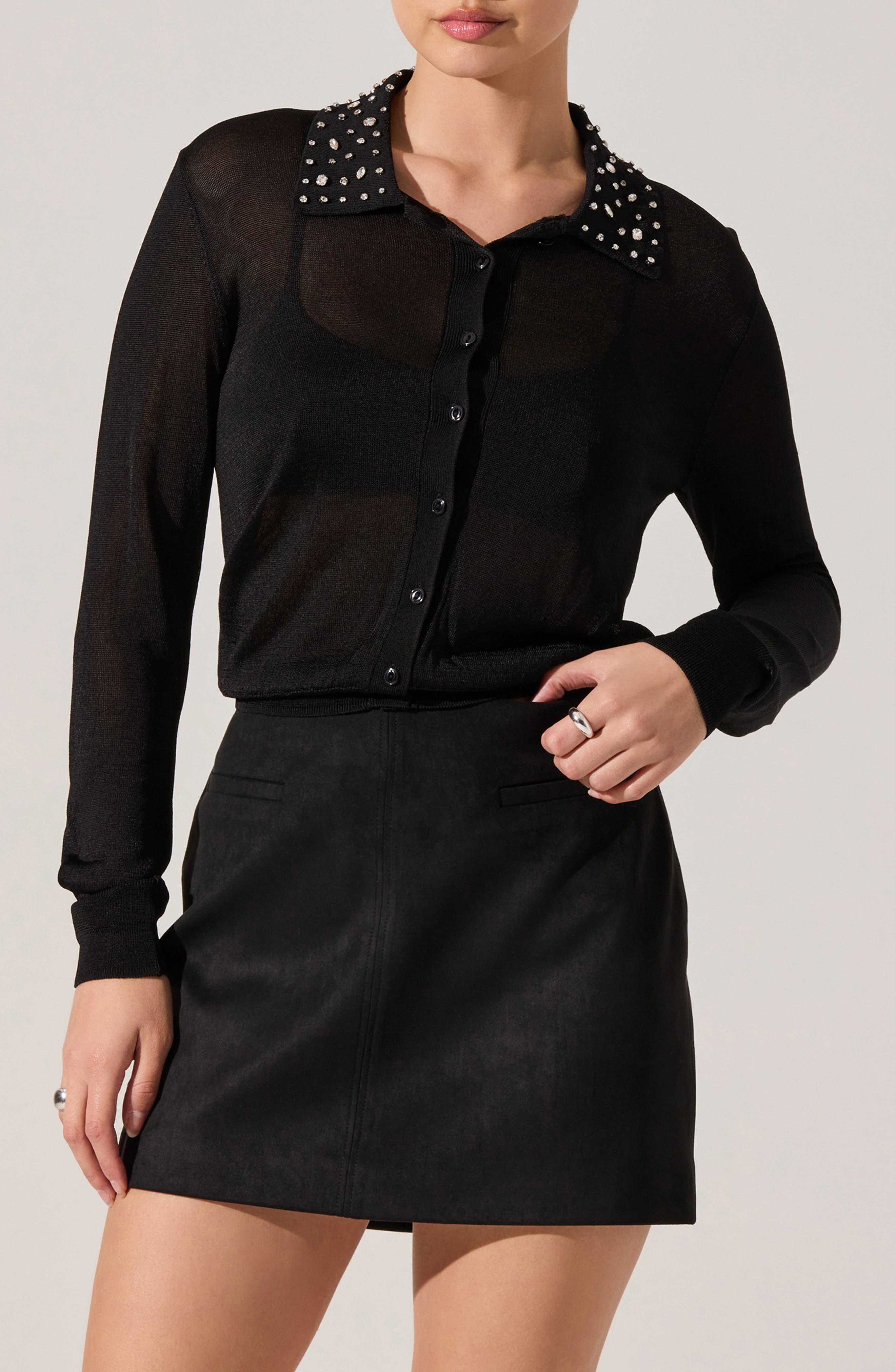 Gem Embellished Cardigan