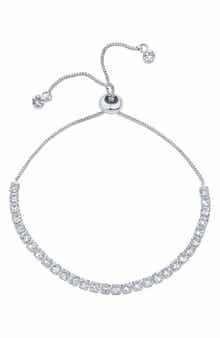 CZ by Kenneth Jay Lane Cubic Zirconia Slider Bead Bracelet