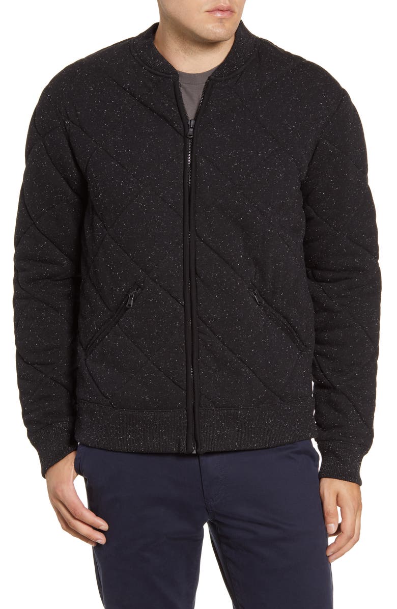 Bonobos Slim Fit Quilted Bomber Jacket, Alternate, color,