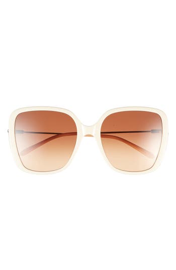 Chloé 57mm Novelty Square Sunglasses In Neutral