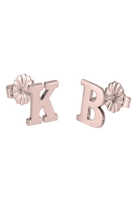 Personalized Letter Stud Earrings