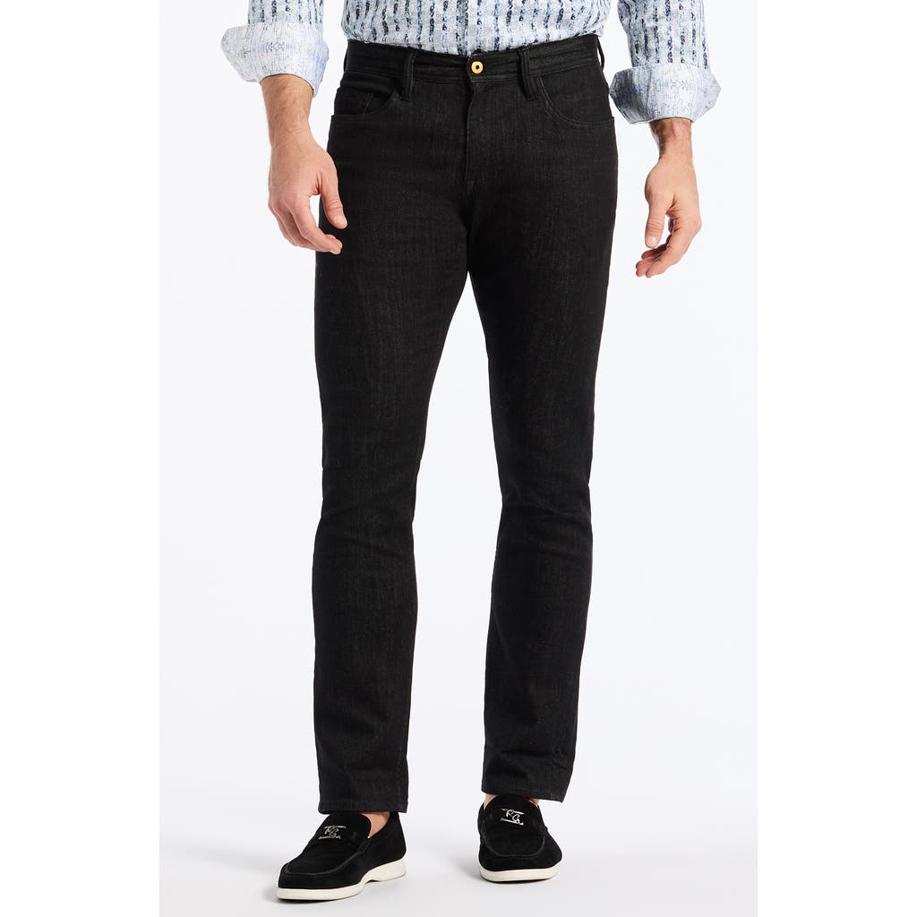 Robert Graham Feragen Straight Leg Jeans In Black