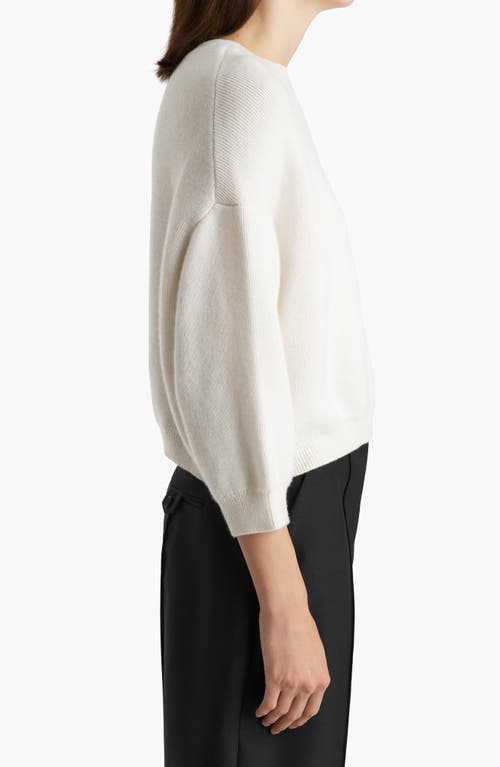 Khaite Sabina Cashmere & Mohair Sweater In White