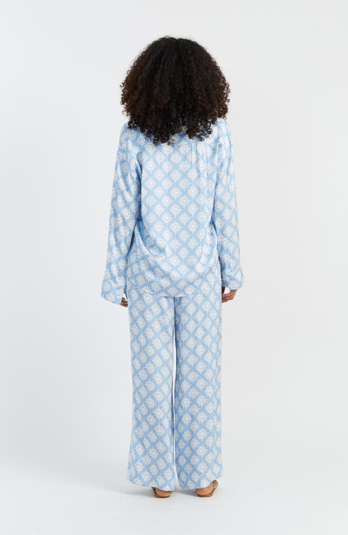 Chinti & Parker Sky-blue Laura Whitmore Paradise Trousers In Blue