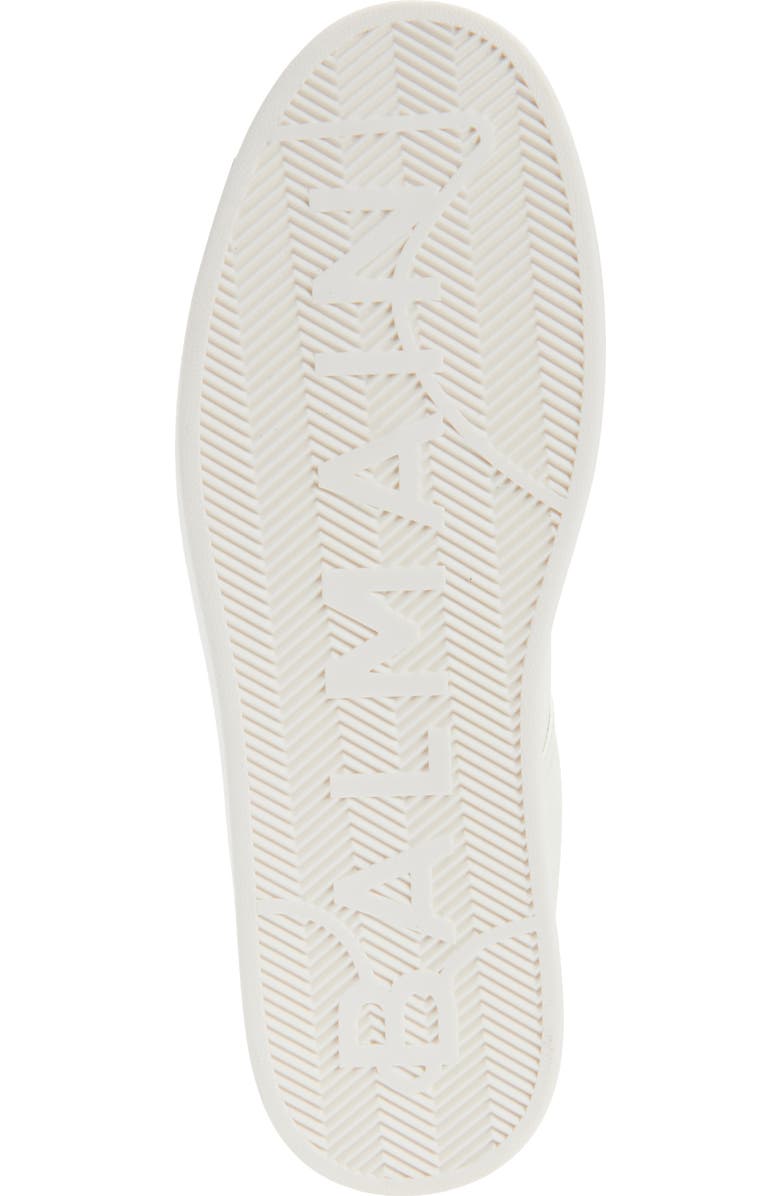 Balmain B-Court Trainer, Alternate, color, White/ Black