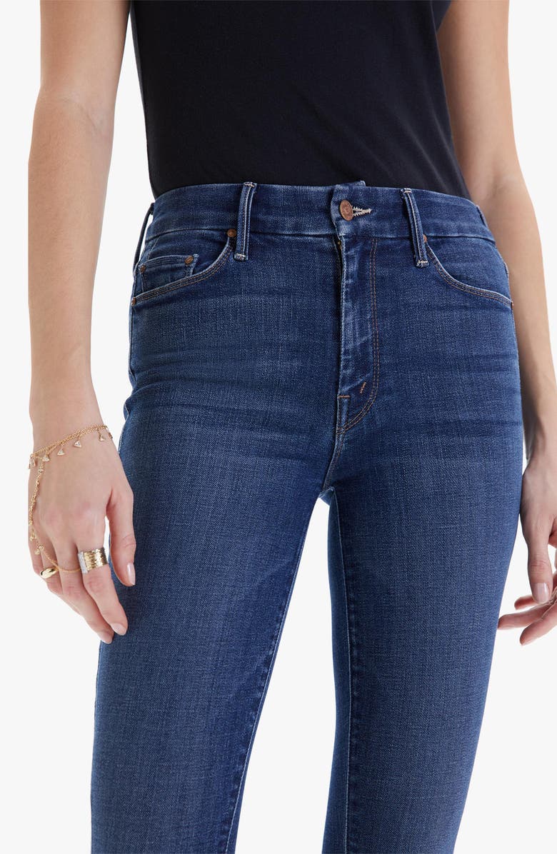 MOTHER The Looker High Waist Frayed Ankle Jeans, Alternate, color, 