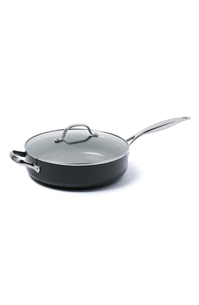 GreenPan Valencia 4 1/2-Quart Anodized Aluminum Ceramic Nonstick Sauté Pan with Glass Lid, Main, color,