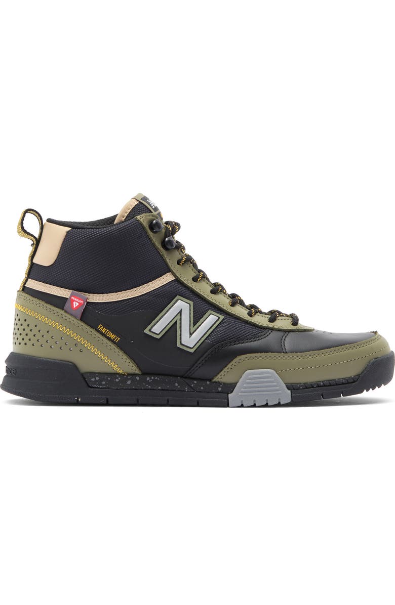 New Balance 440 High Top Sneaker, Alternate, color, Black/ Olive