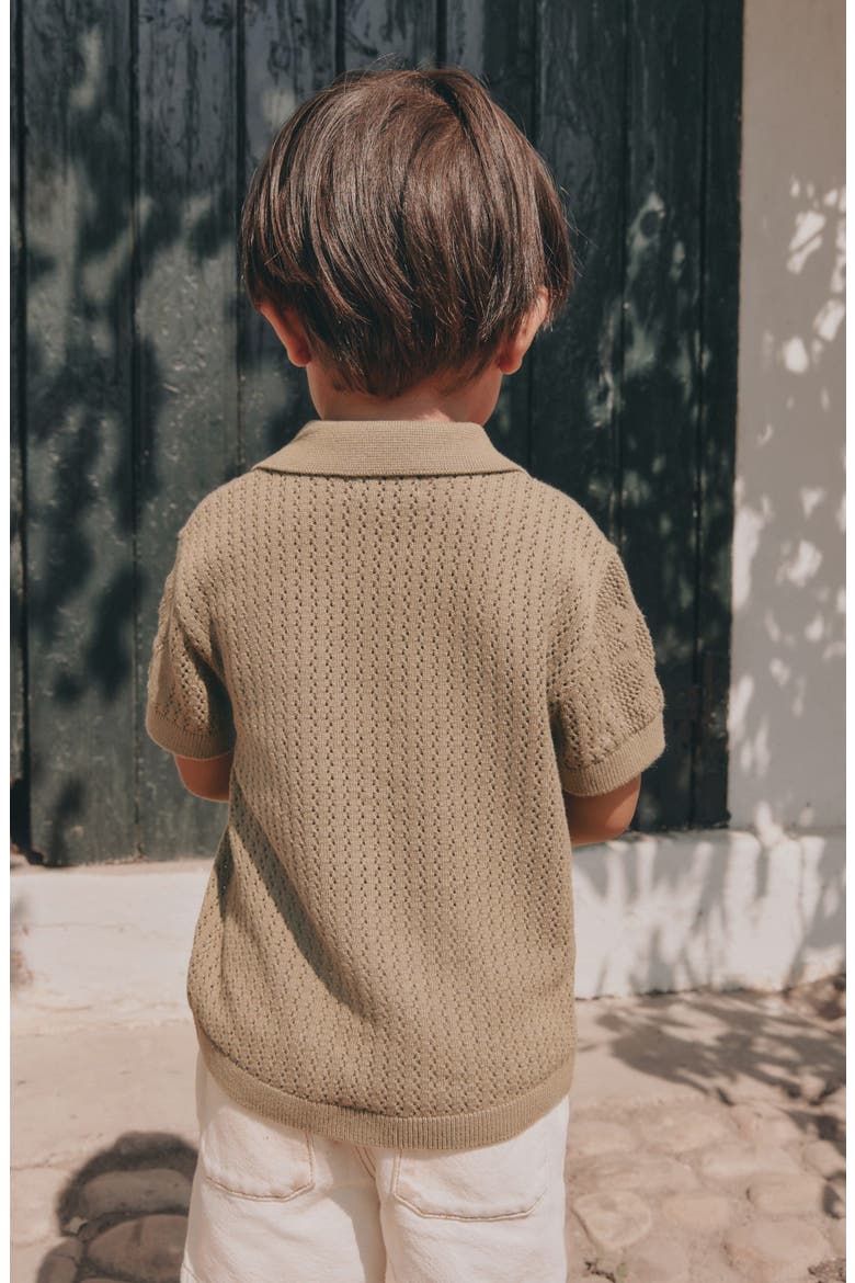 Kids' Cotton Knit Polo, Alternate, color, GREEN