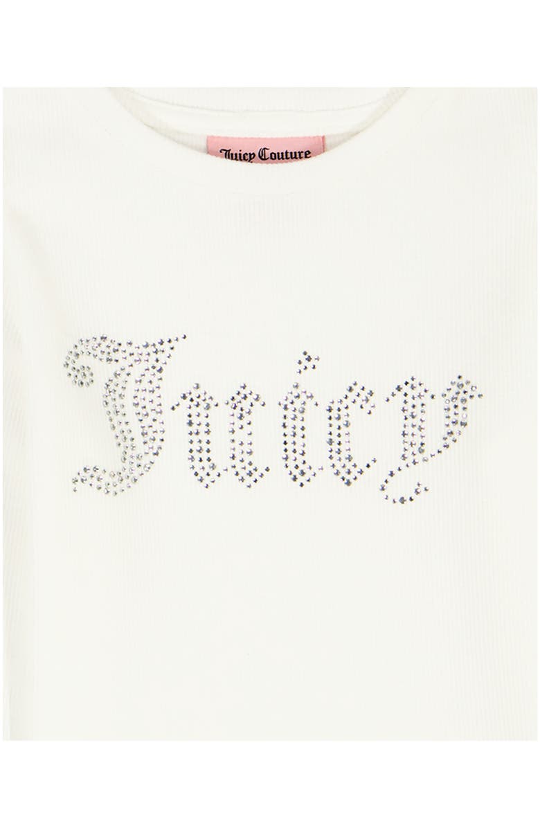 Juicy Couture Kids' Long Sleeve T-Shirt & Satin Pants Set, Alternate, color, White