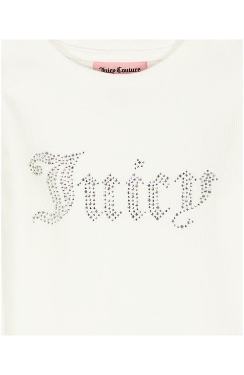 Juicy Couture Kids' Long Sleeve T-shirt & Satin Pants Set In Pink