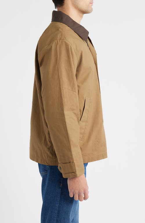 Filson Ranger Water Resistant Short Waxed Cotton Field Jacket In Brown