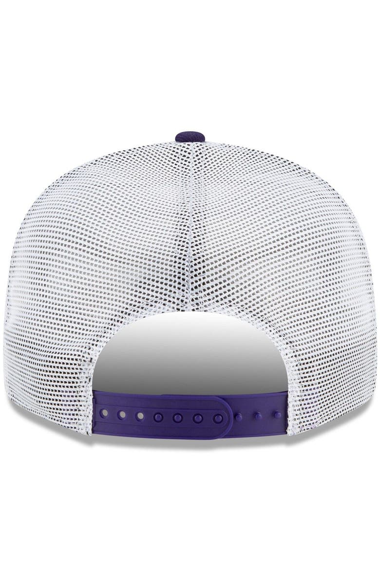 New Era Men's New Era Purple LSU Tigers Hex Patch 9FIFTY Snapback Hat, Alternate, color,