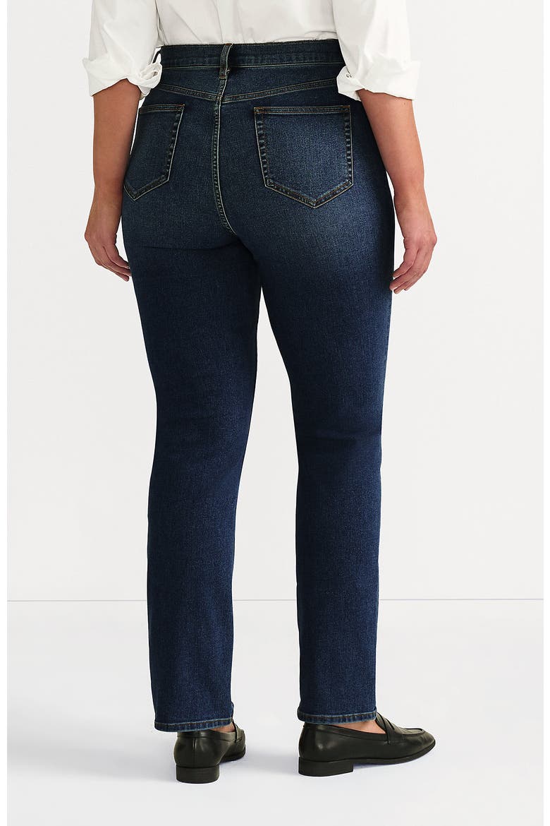 Recover High Rise Straight Leg Blue Jeans, Alternate, color, Indigo Tide Blue