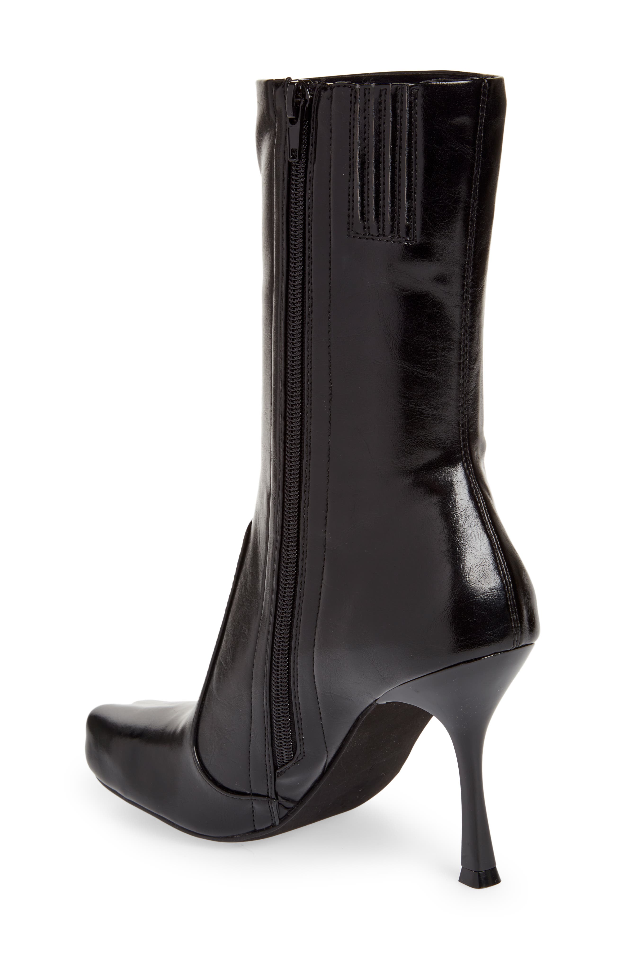Jeffrey Campbell Visionary Stiletto Boot, Alternate, color, Black