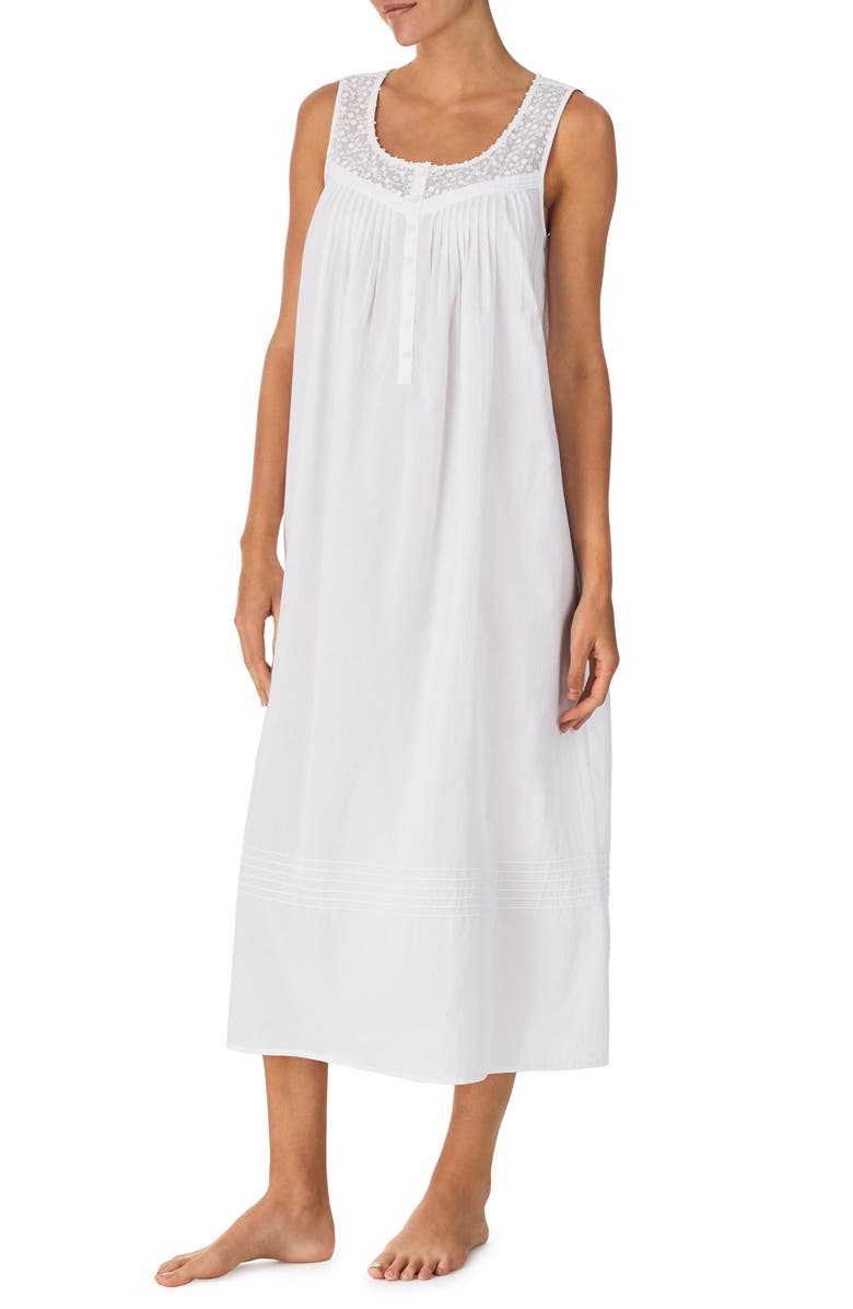 Eileen West Sleeveless Cotton Ballet Nightgown, Alternate, color, 
