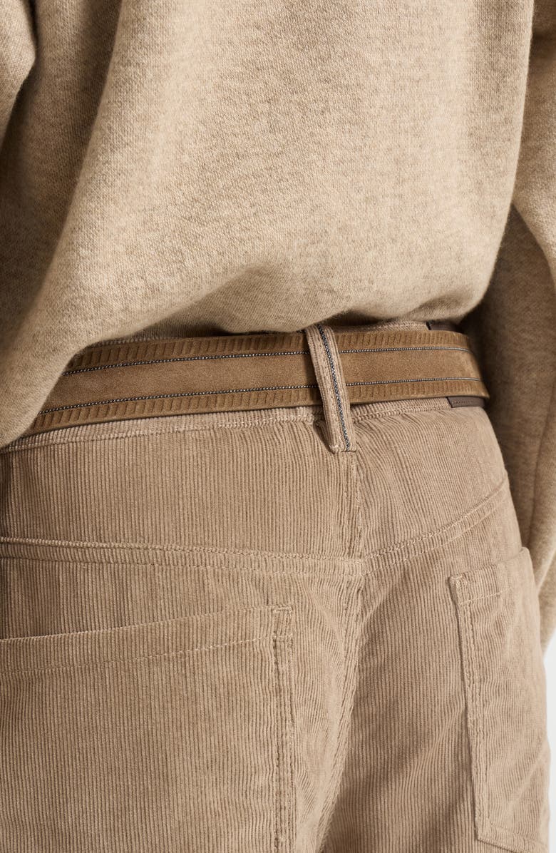 Brunello Cucinelli Contemporary square trousers, Alternate, color, Beige