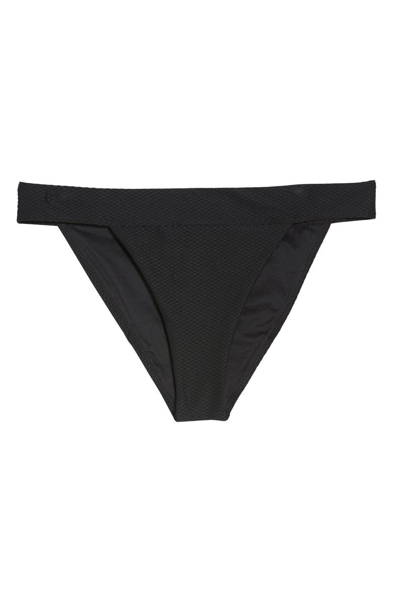 Chelsea28 Banded Textured Bikini Bottoms, Alternate, color,