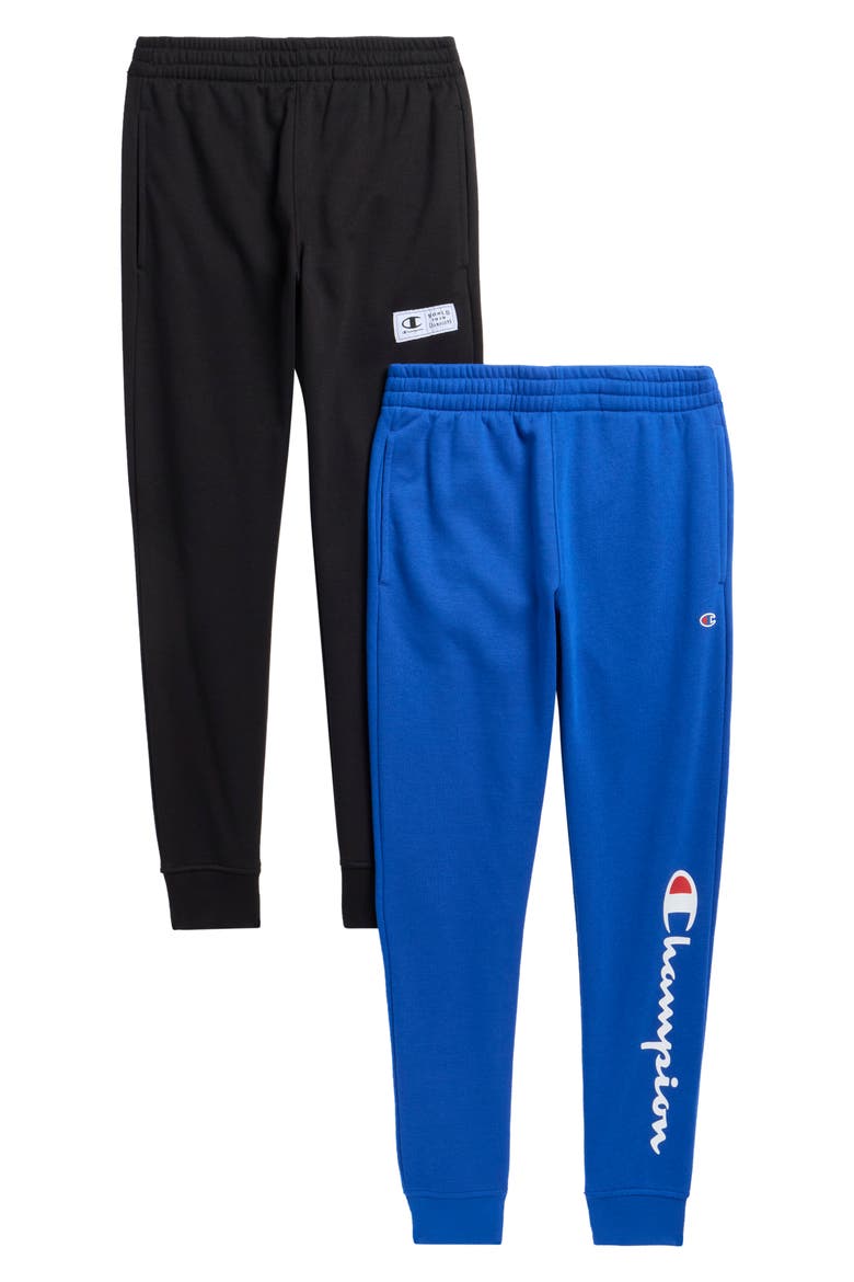 Kids' Assorted 2-Pack Joggers, Main, color, BLACK ONYX