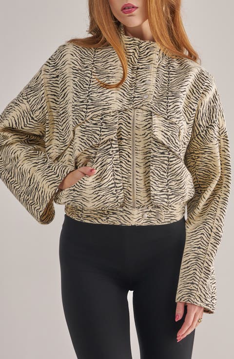 Ottoline Zebra Bomber Jacket