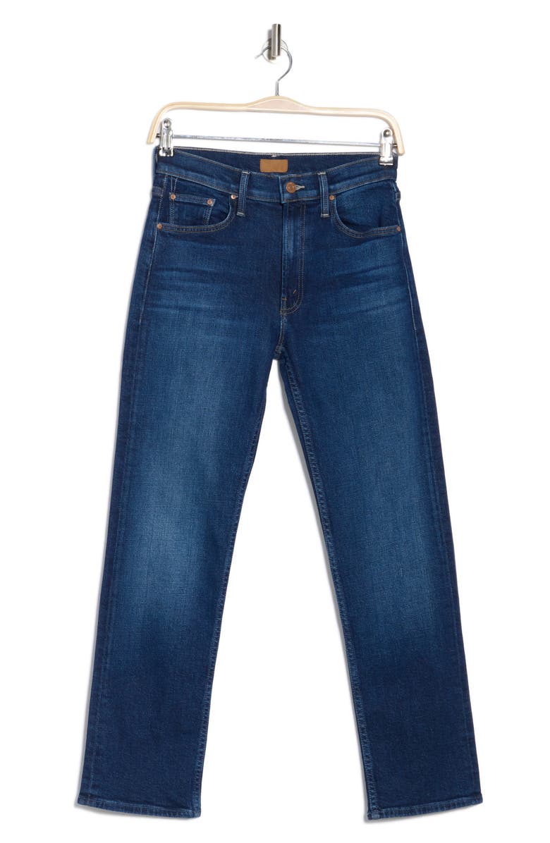 MOTHER Rider Mid Rise Flood Ankle Straight Leg Jeans, Alternate, color,