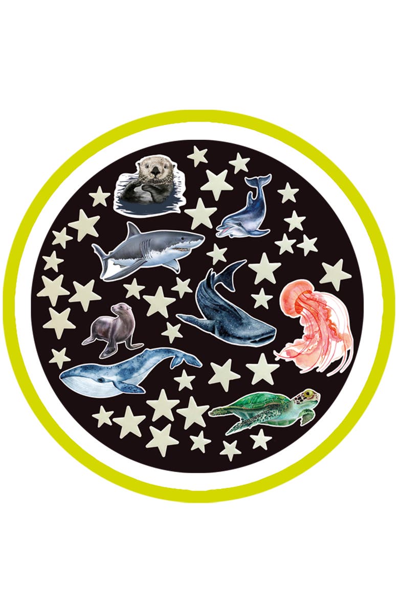 The Original Glow Stars Company Glow Stars & Sea Creatures ECO, Glow Wall Décor, Alternate, color, Multicolored