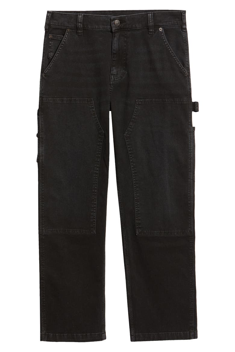 Stretch Denim Carpenter Jeans, Alternate, color, BLACK