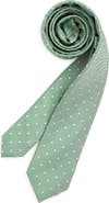 Nordstrom Kids' Francesco Dot Print Silk Tie