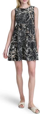 DKNY Commuter Sleeveless Swing Minidress