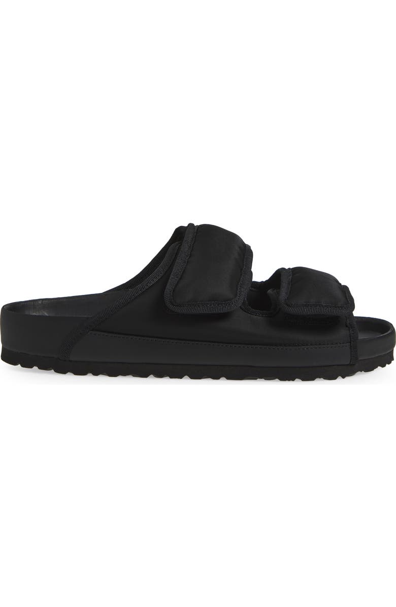1774 BIRKENSTOCK Arizona Black Cozy Nylon Sandal, Alternate, color,