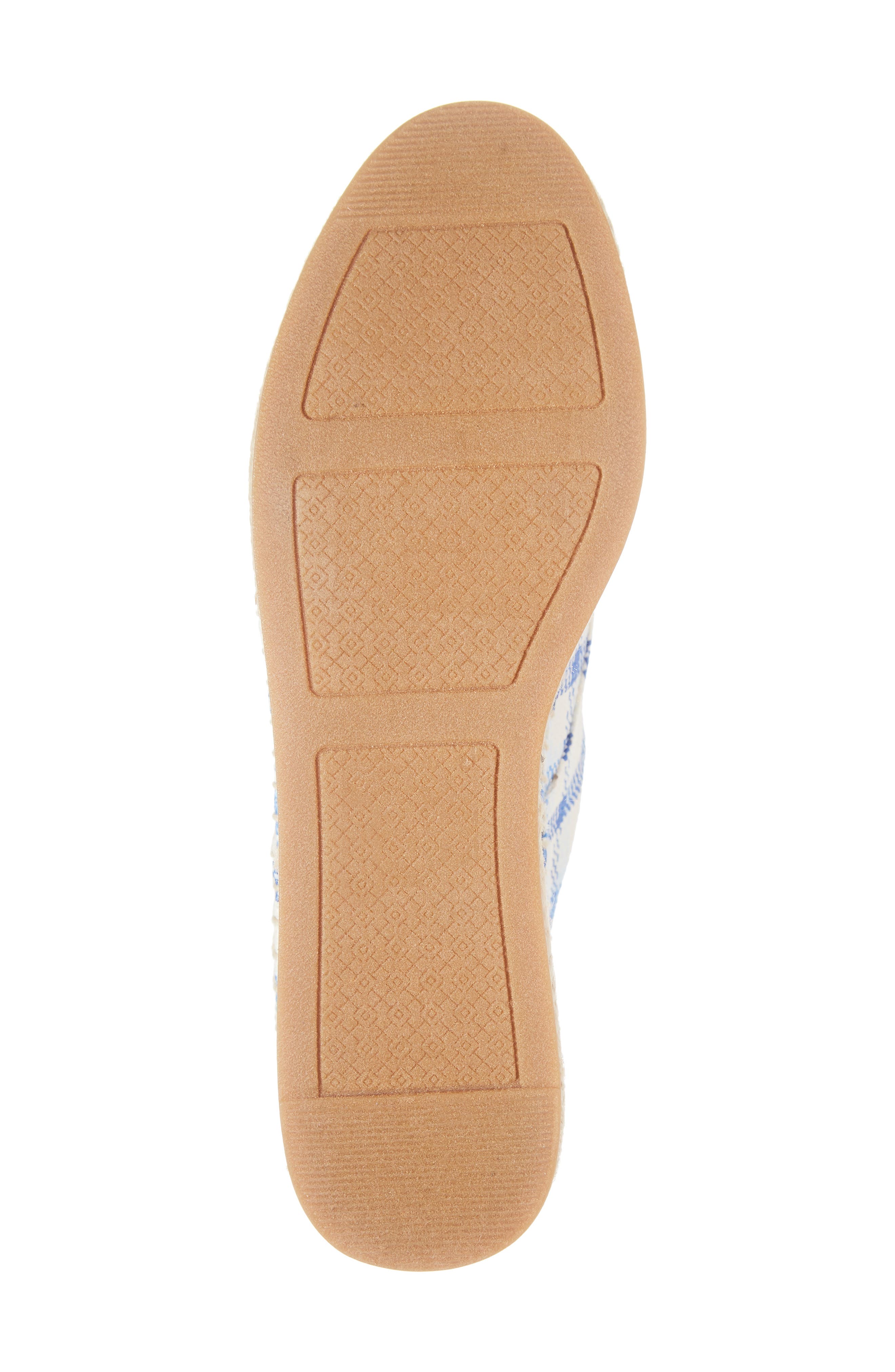 Florence Platform Espadrille, Alternate, color, BLUE CHECK IN PLAID