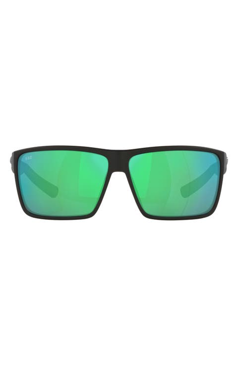 63mm Polarized Oversize Square Sunglasses