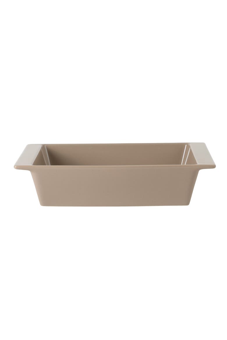 Gracious Dining Stoneware Baking Dish with Acacia Wood Lid, Oven Safe Baker, Alternate, color, Taupe
