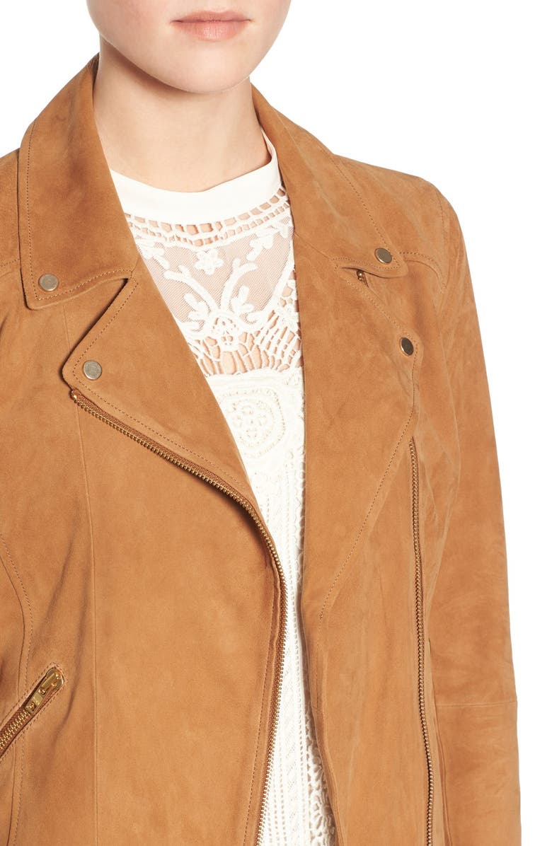 Chelsea28 Suede Moto Jacket, Alternate, color, 
