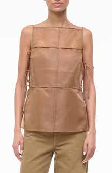 Chandler Side Tie Sleeveless Chiffon Top