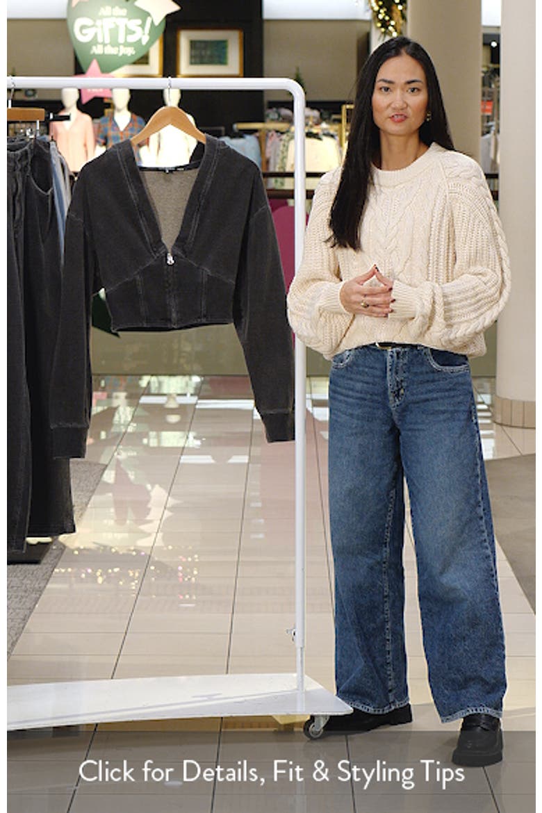Jeanius Corset Crop French Terry Zip Hoodie video