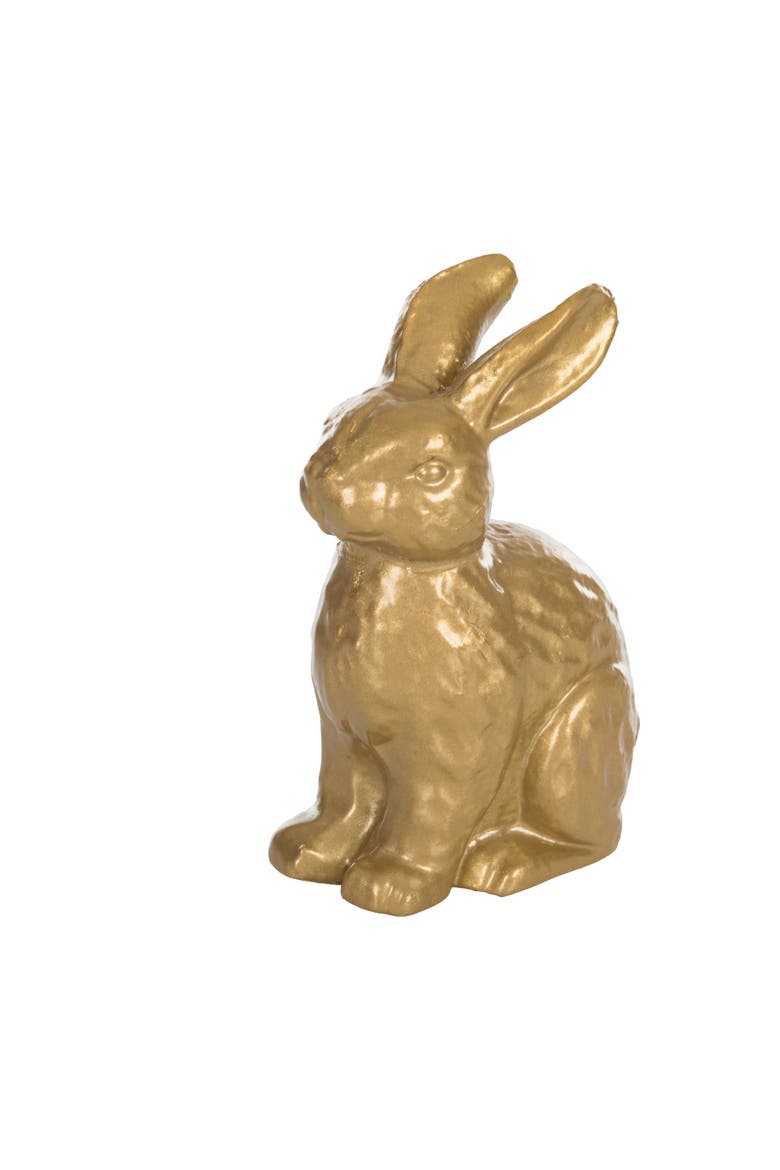Iron Bunny Gold for Spring Home Decor, Main, color, Gold