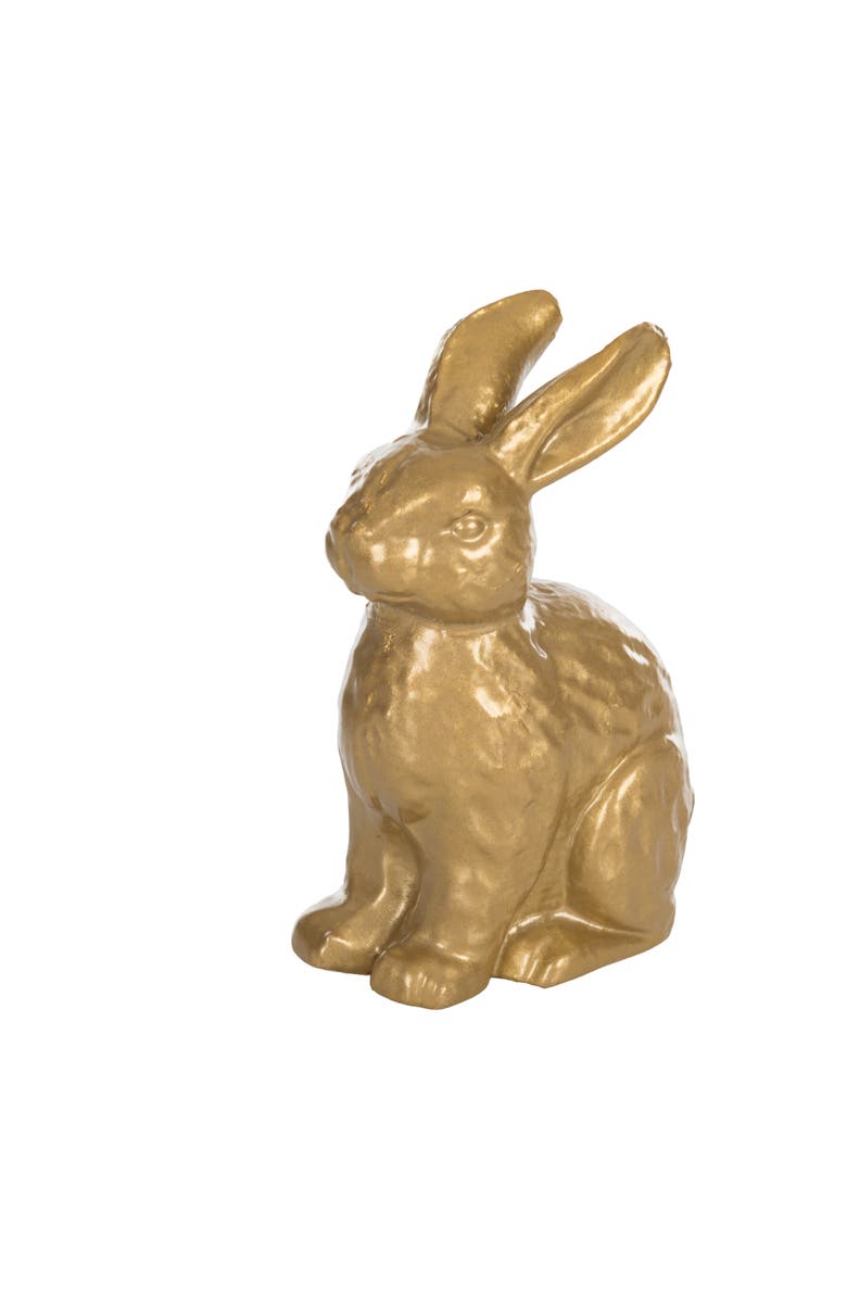 Transpac Iron Bunny Gold for Spring Home Decor, Main, color, Gold