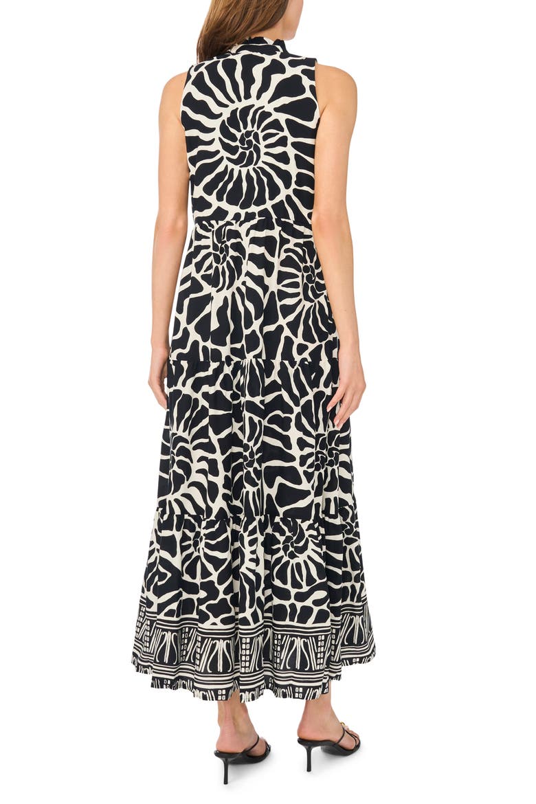 Sleeveless Tiered Maxi Dress, Alternate, color, RICH BLACK