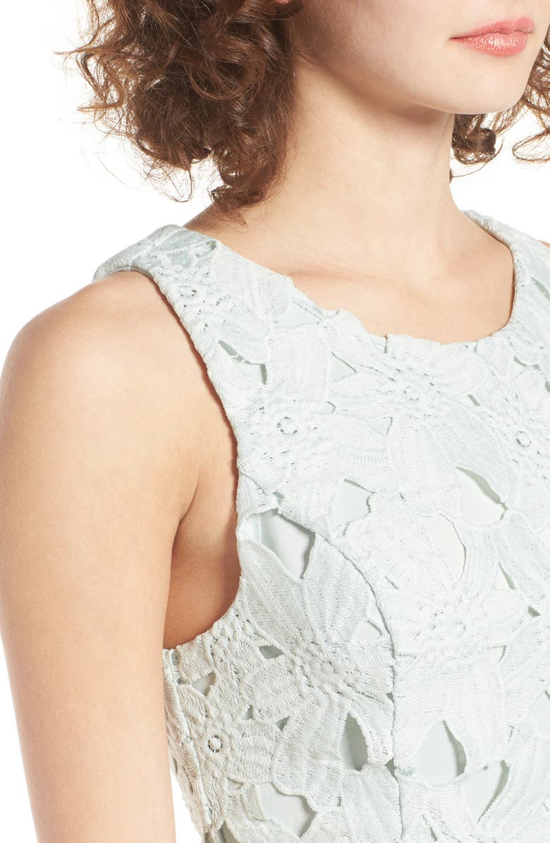 ASTR the Label Textured Floral Body-Con Dress, Alternate, color, 