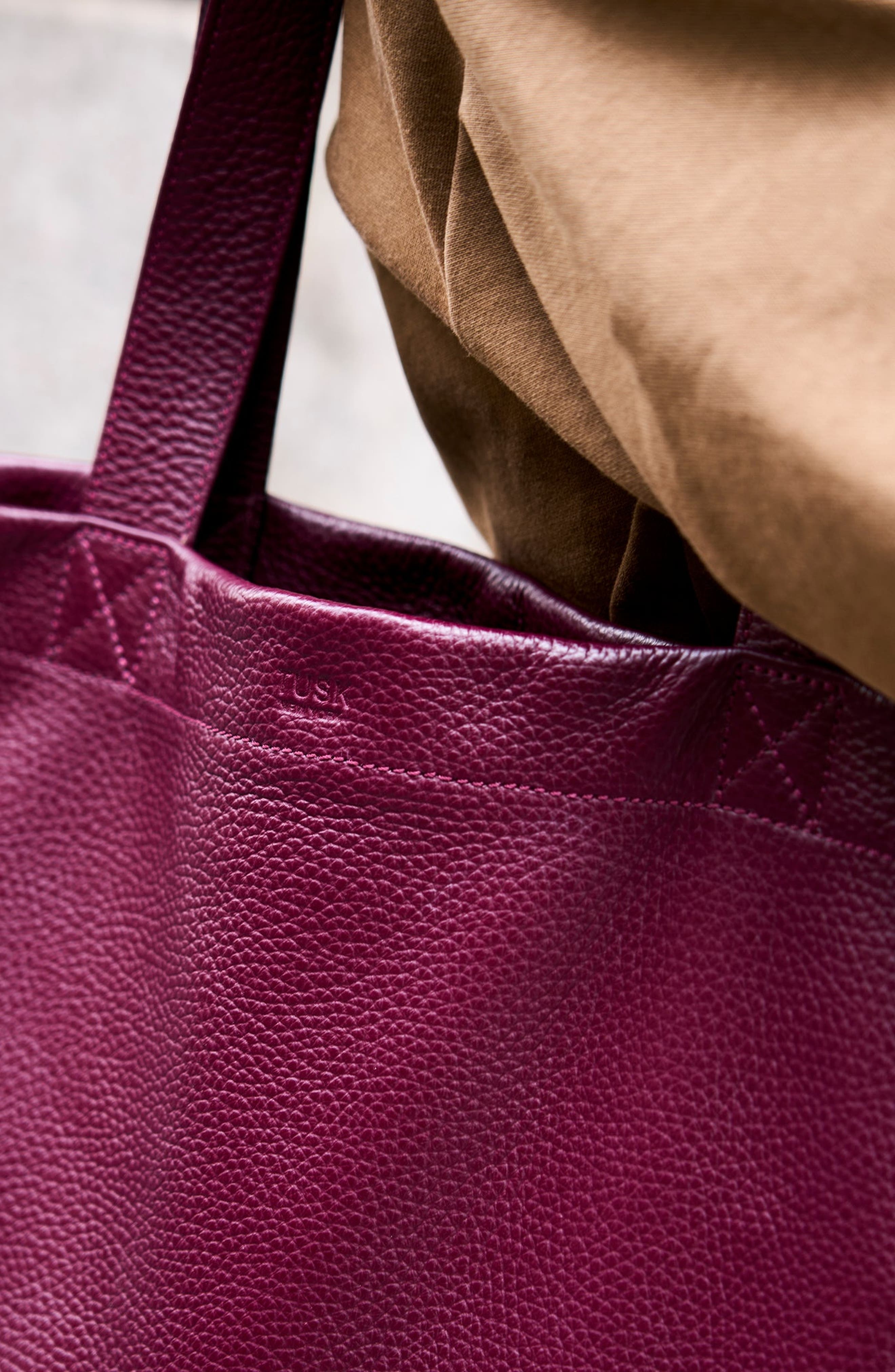 Zoya Simple Tote Bag, Alternate, color, Oxblood