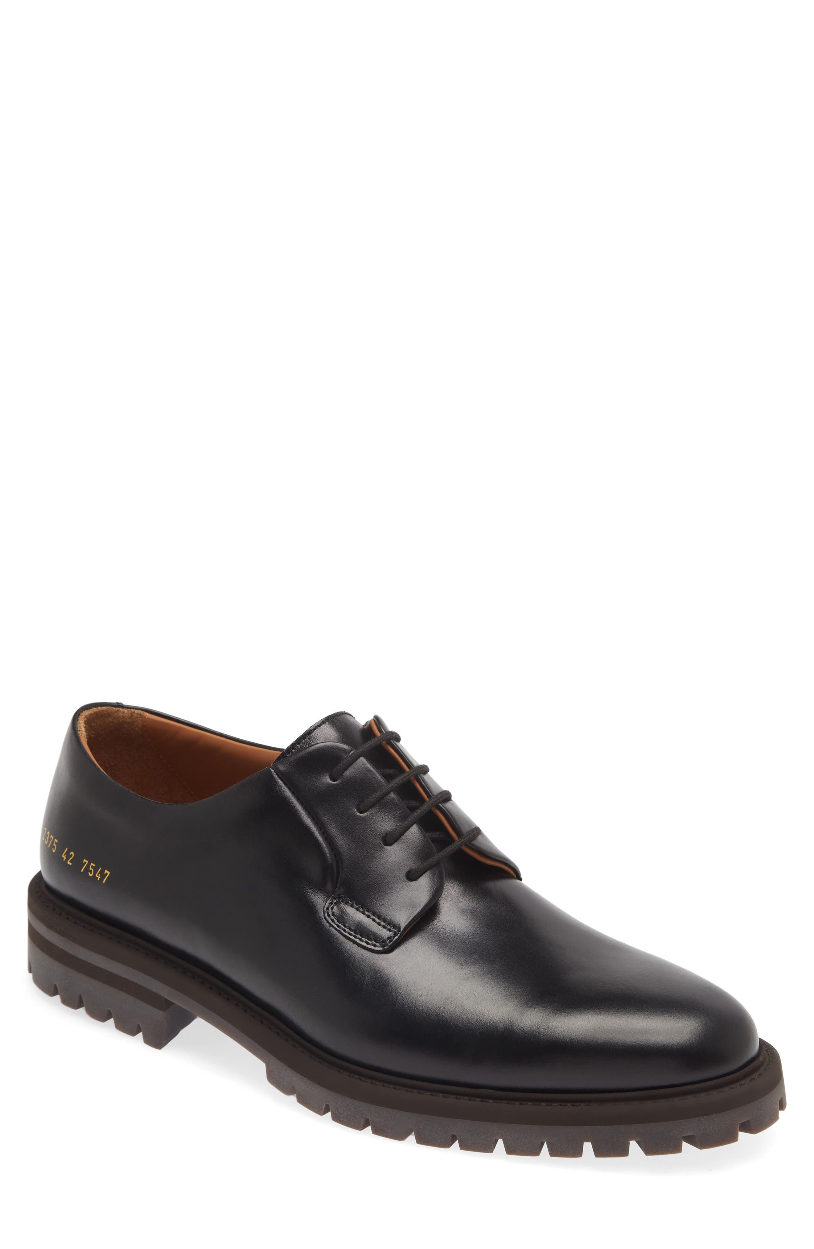 Common Projects Plain Toe Derby, Main, color, 