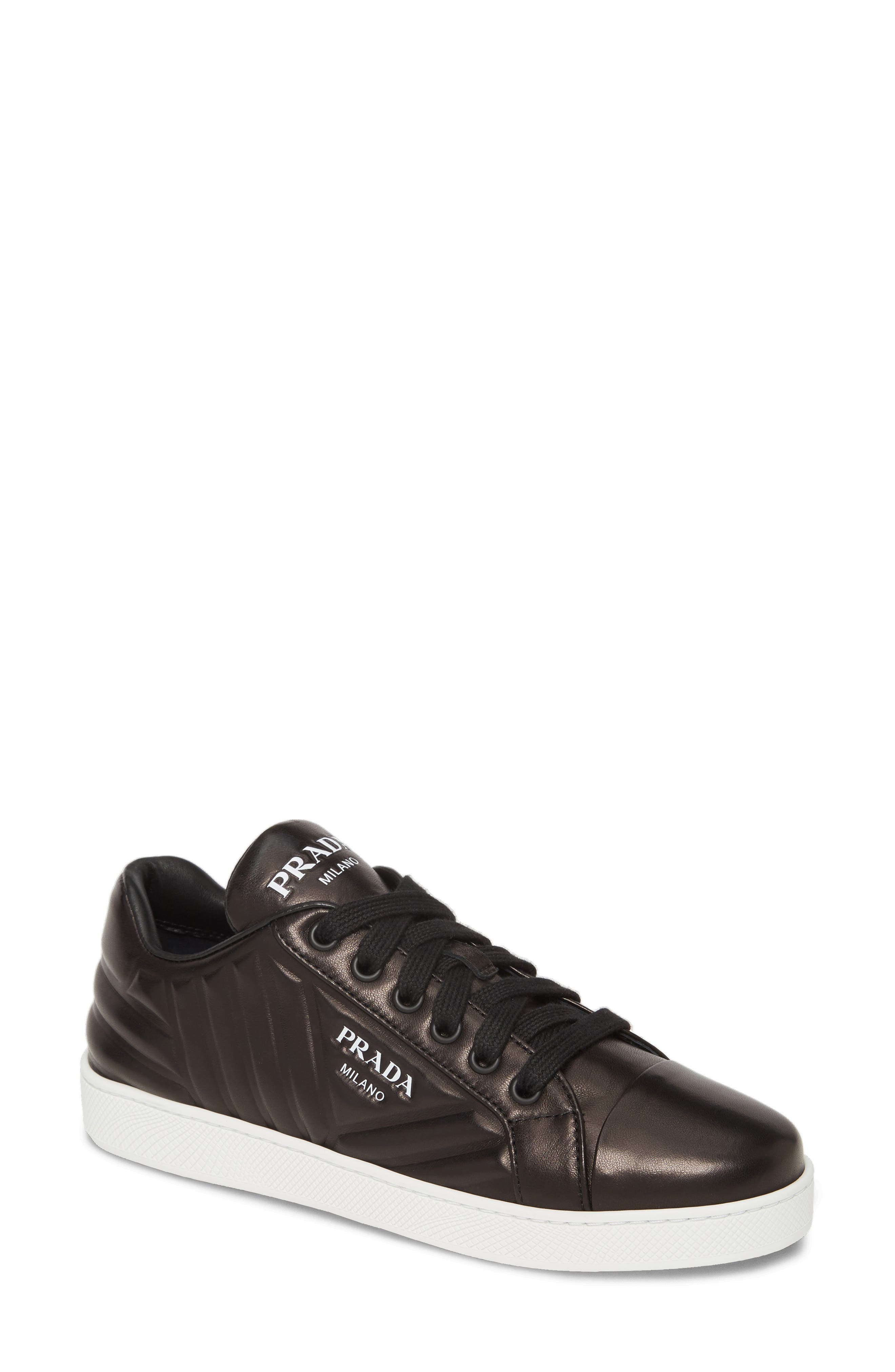 Prada Quilted Low Top Sneaker, Main, color, 